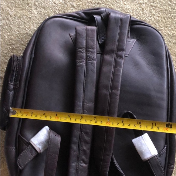 Brown Leather Backpack PIELLE - Picture 4 of 4